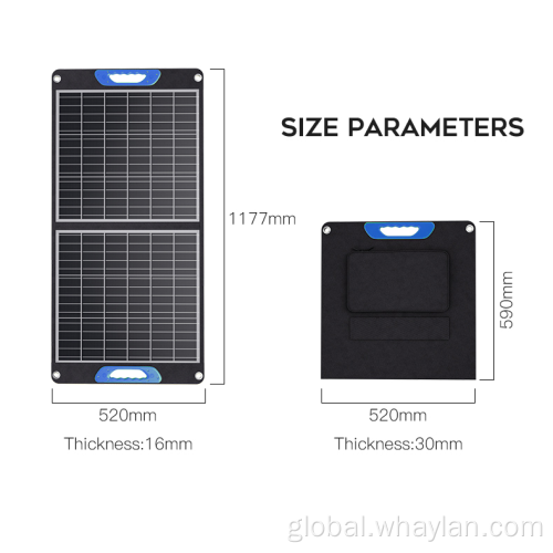 60w Solar Panel High Quality portable ETFE 120W Foldable Solar Panel Manufactory